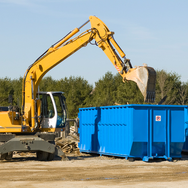 can i choose the location where the residential dumpster will be placed in Bertram